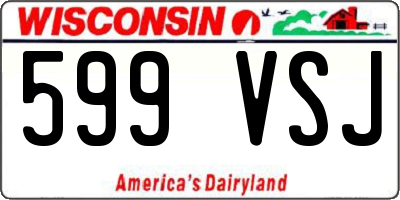 WI license plate 599VSJ