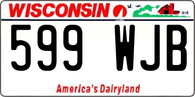 WI license plate 599WJB