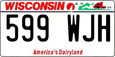 WI license plate 599WJH