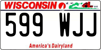 WI license plate 599WJJ