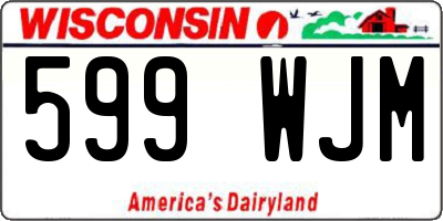 WI license plate 599WJM