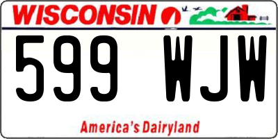 WI license plate 599WJW