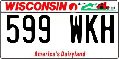 WI license plate 599WKH