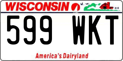 WI license plate 599WKT