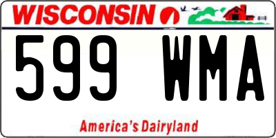 WI license plate 599WMA
