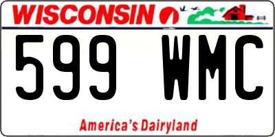 WI license plate 599WMC