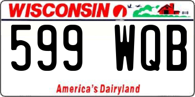 WI license plate 599WQB