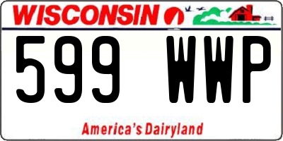 WI license plate 599WWP