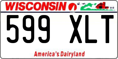 WI license plate 599XLT
