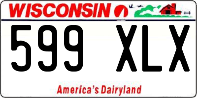 WI license plate 599XLX