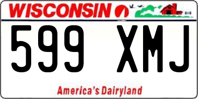 WI license plate 599XMJ