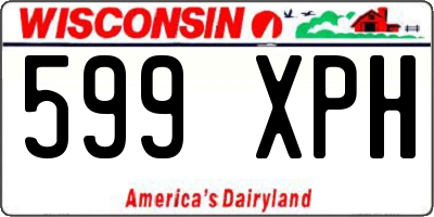 WI license plate 599XPH