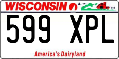 WI license plate 599XPL