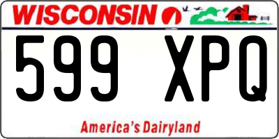 WI license plate 599XPQ