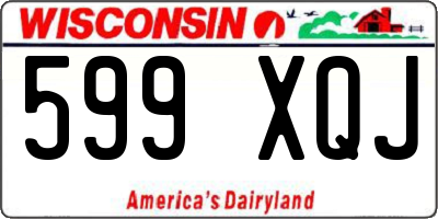 WI license plate 599XQJ