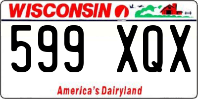 WI license plate 599XQX