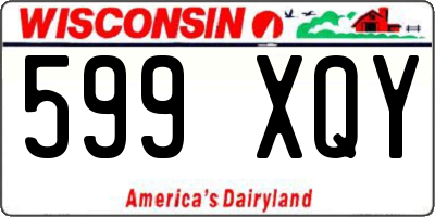 WI license plate 599XQY