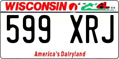 WI license plate 599XRJ