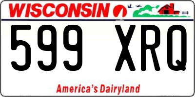 WI license plate 599XRQ