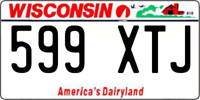 WI license plate 599XTJ