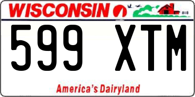WI license plate 599XTM