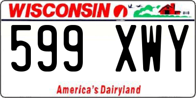 WI license plate 599XWY