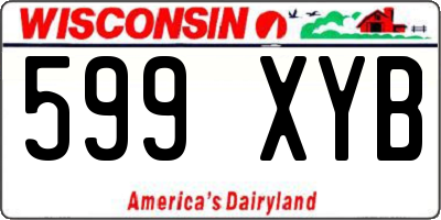 WI license plate 599XYB