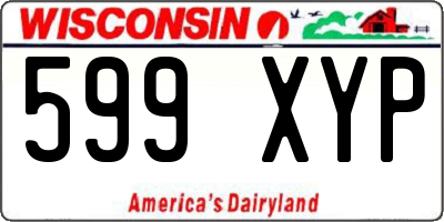 WI license plate 599XYP
