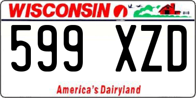 WI license plate 599XZD