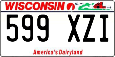 WI license plate 599XZI
