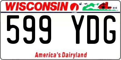 WI license plate 599YDG