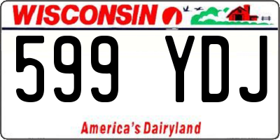 WI license plate 599YDJ
