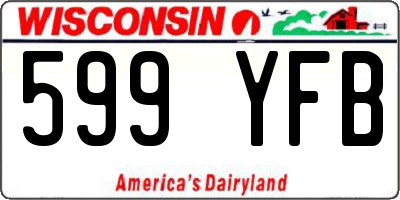 WI license plate 599YFB