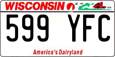 WI license plate 599YFC
