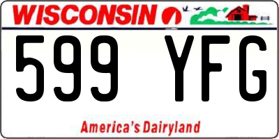 WI license plate 599YFG