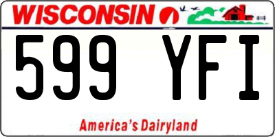 WI license plate 599YFI