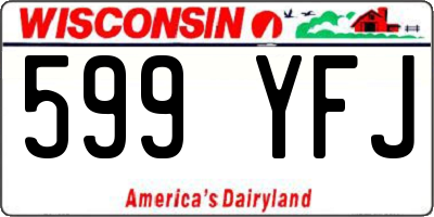 WI license plate 599YFJ