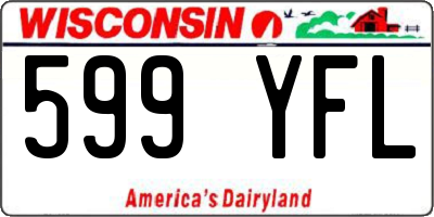 WI license plate 599YFL