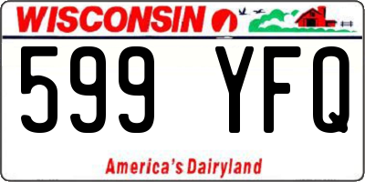 WI license plate 599YFQ