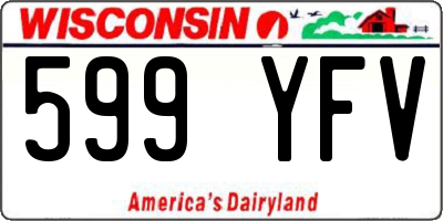 WI license plate 599YFV