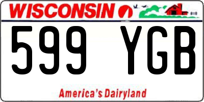 WI license plate 599YGB