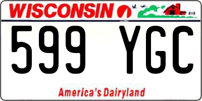 WI license plate 599YGC