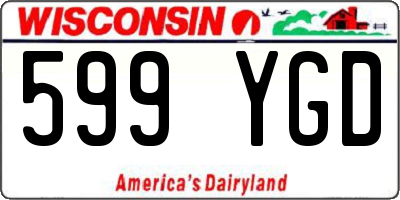 WI license plate 599YGD