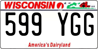 WI license plate 599YGG
