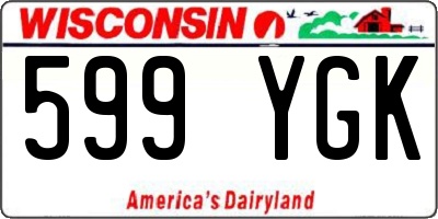 WI license plate 599YGK