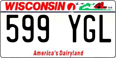 WI license plate 599YGL