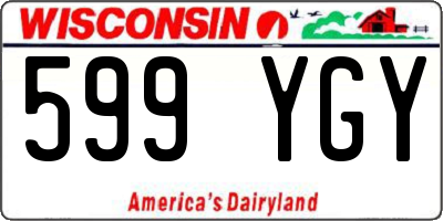 WI license plate 599YGY