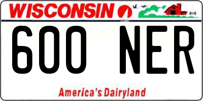 WI license plate 600NER