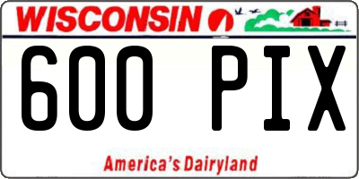 WI license plate 600PIX