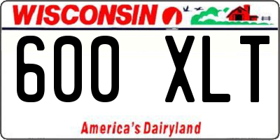 WI license plate 600XLT